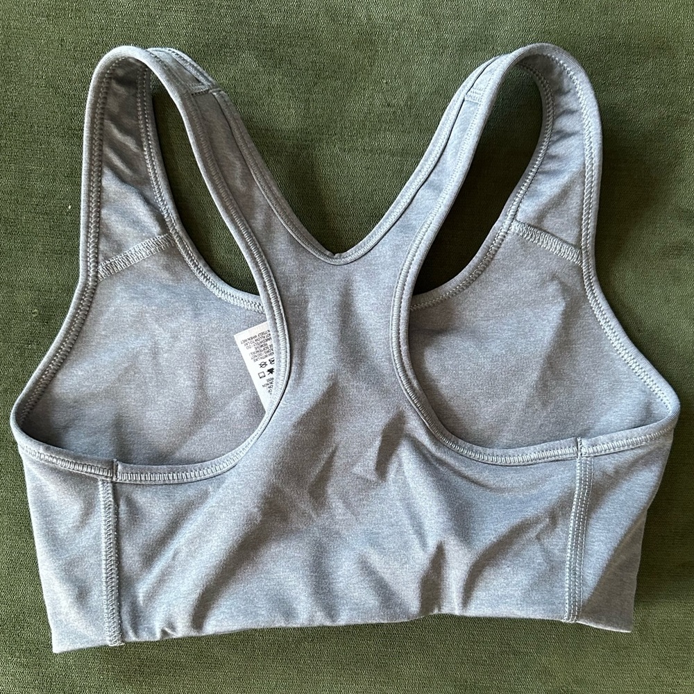 Grey Nike sports bra
